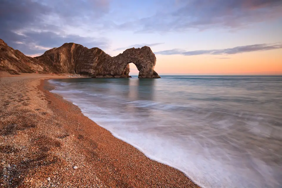 Durdledoor Beach on the Jurassic Coast, Purbeck Dorset. Enjoy a stay at Priary Wareham, the gateway to the Jurassic Coast