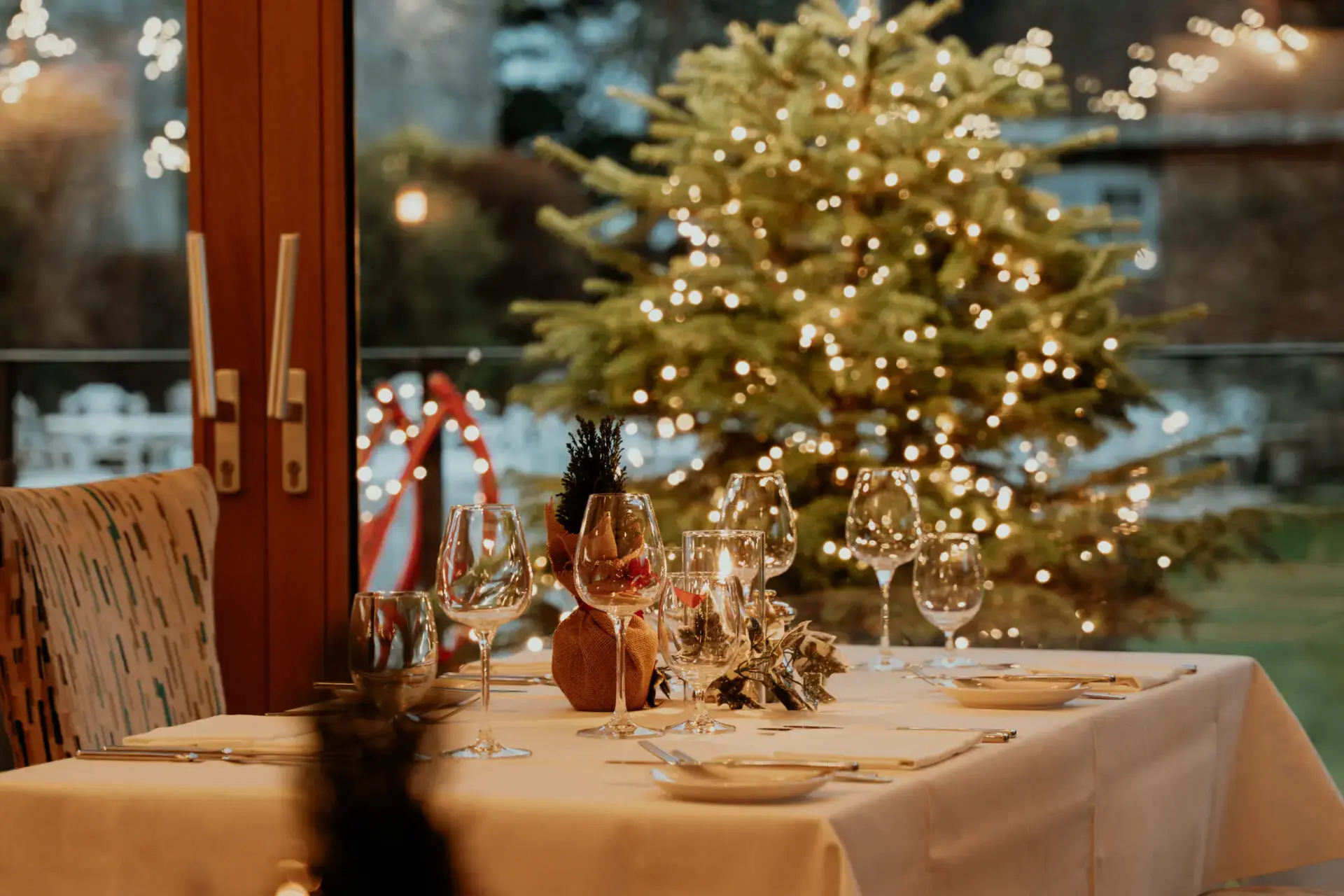 priory hotel christmas decor